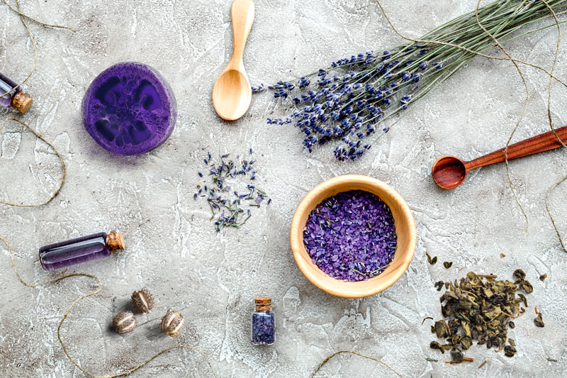 Luffa Soap on table طب آفرین آذربایجان